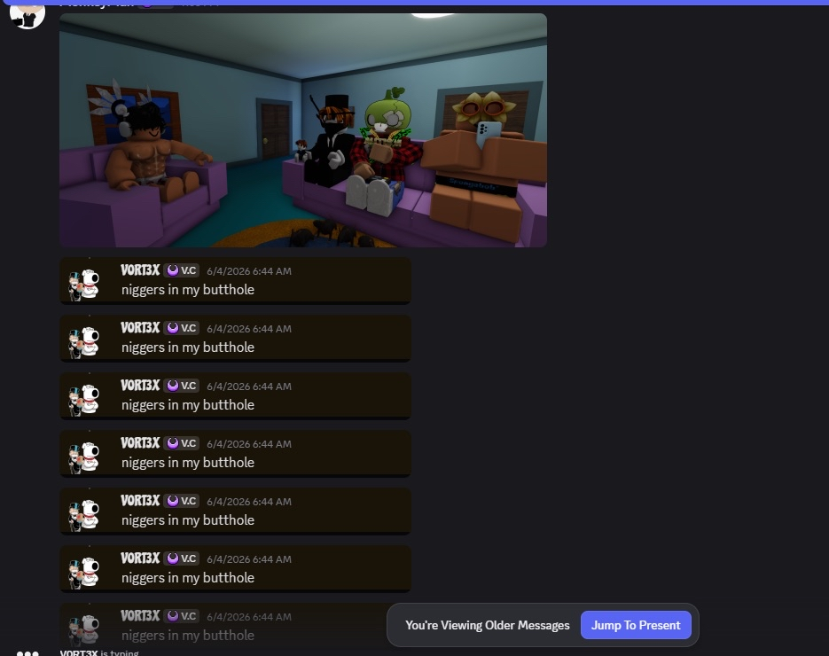 vort3x slur spam one