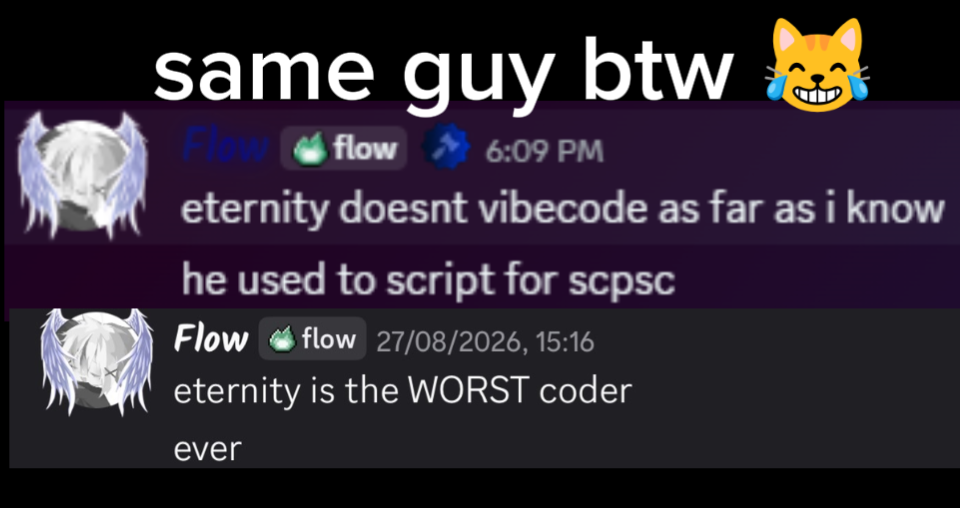 flow contradiction same guy