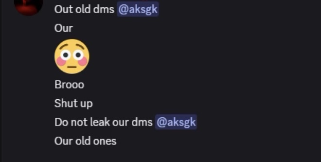 lopynoxy telling aksgk not to leak their dms